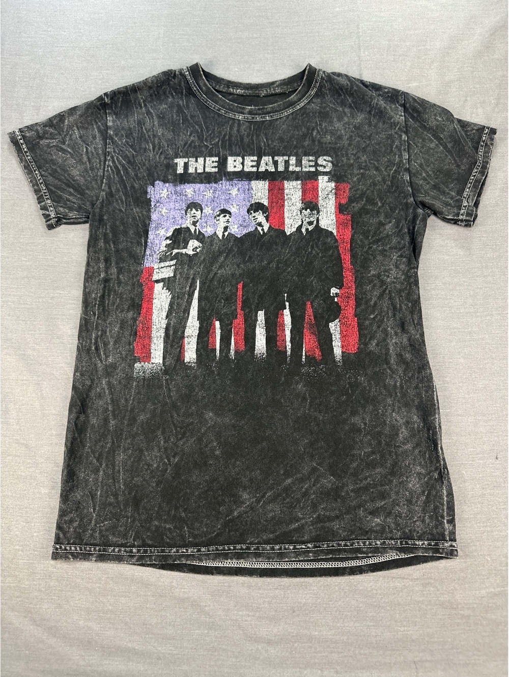 The Beatles Men's Graphic T-Shirt Small Black Cotton